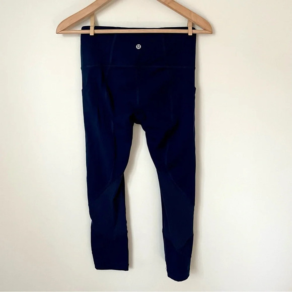 Lululemon 2020 Pace Rival High-Rise Crop 22" *No Zip True Navy - Picture 6 of 8